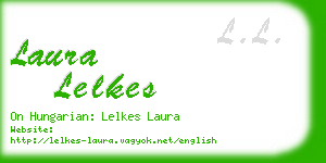 laura lelkes business card